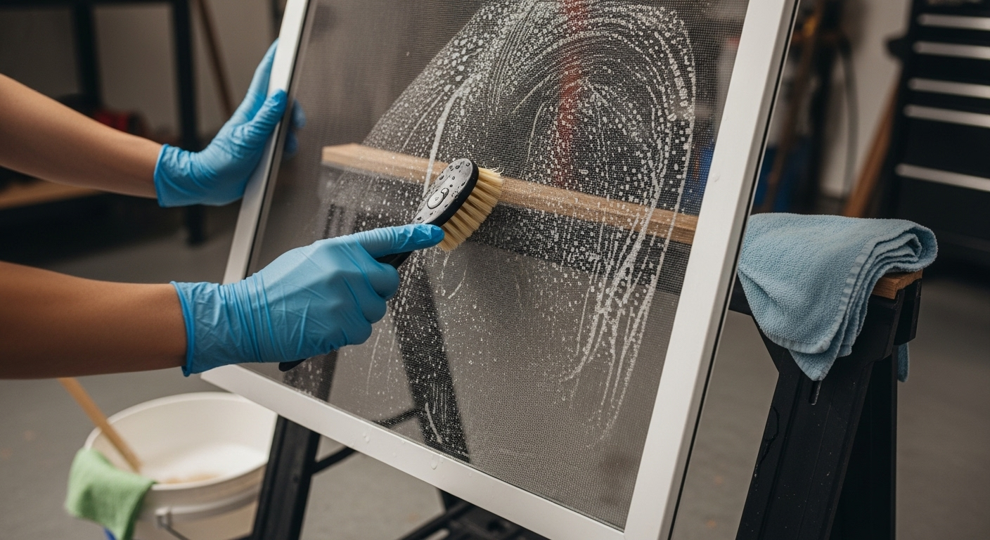 Window screen maintenance