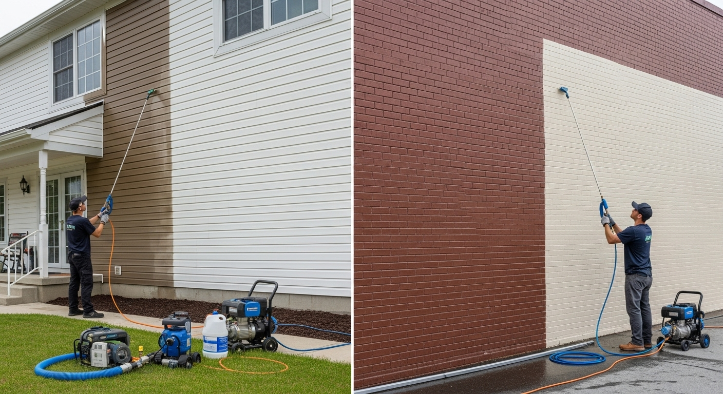 Building Exterior Cleaning Service