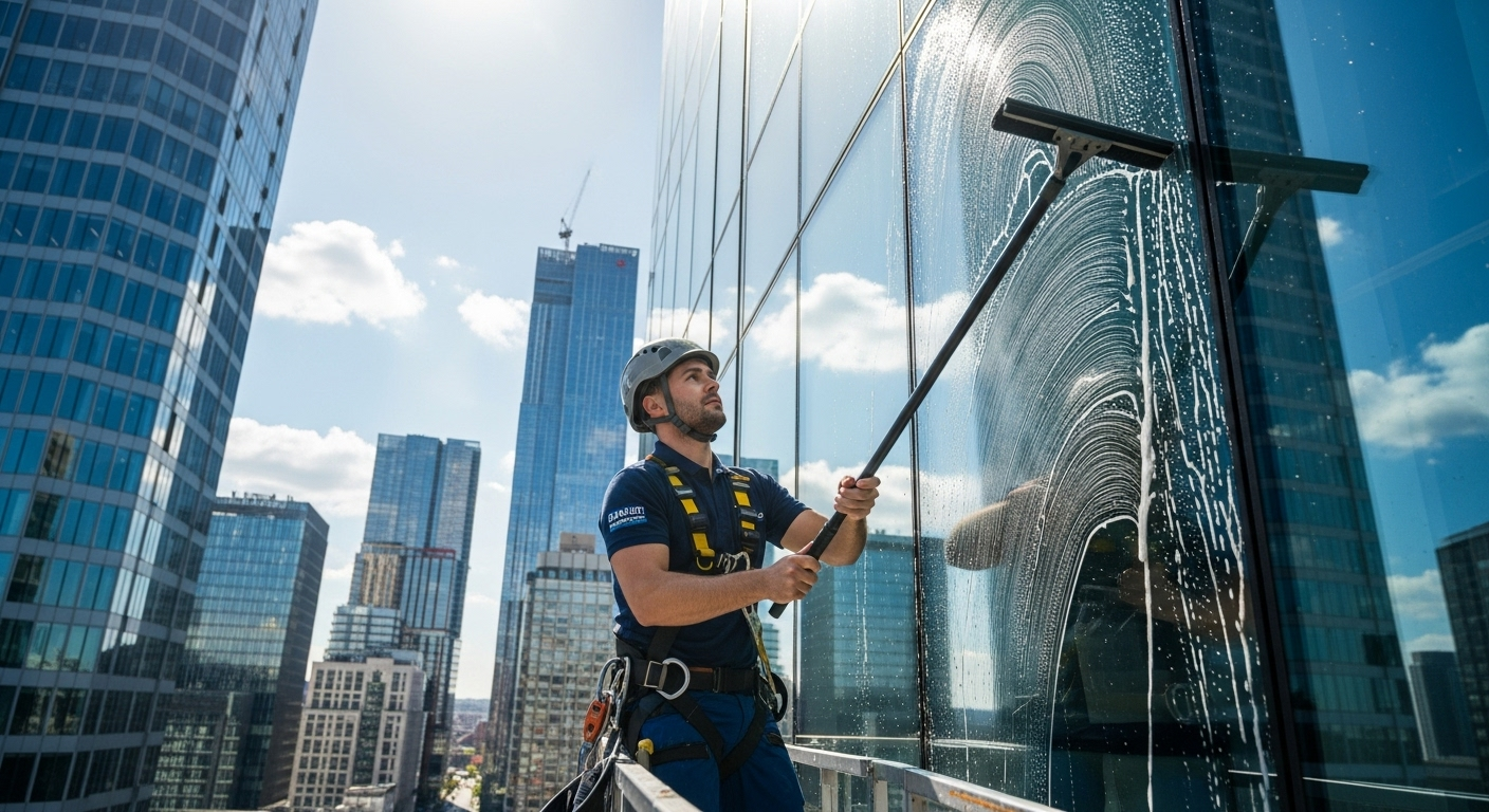 Professional window cleaning service
