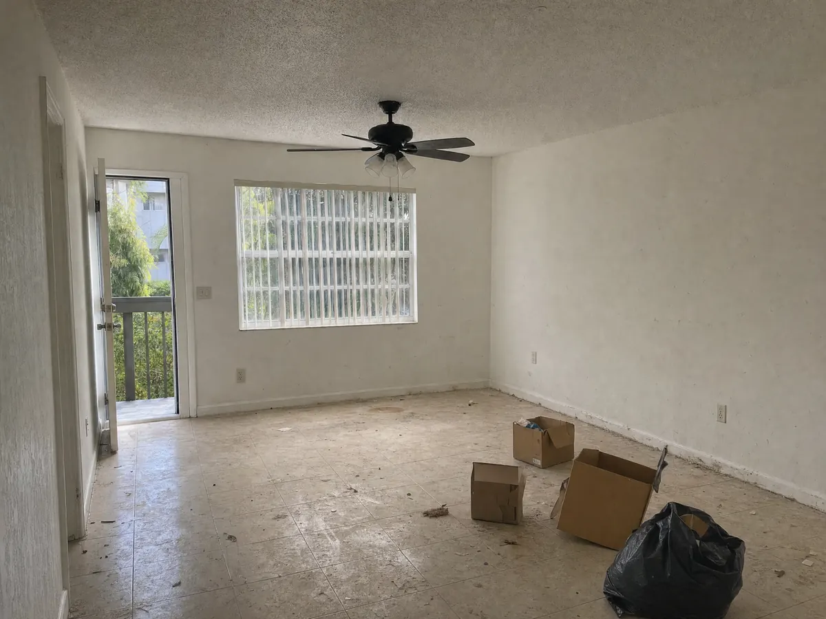 Move-out clean: before