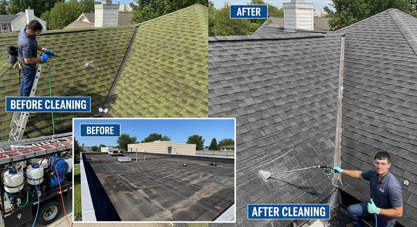 Professional Roof Cleaning Service